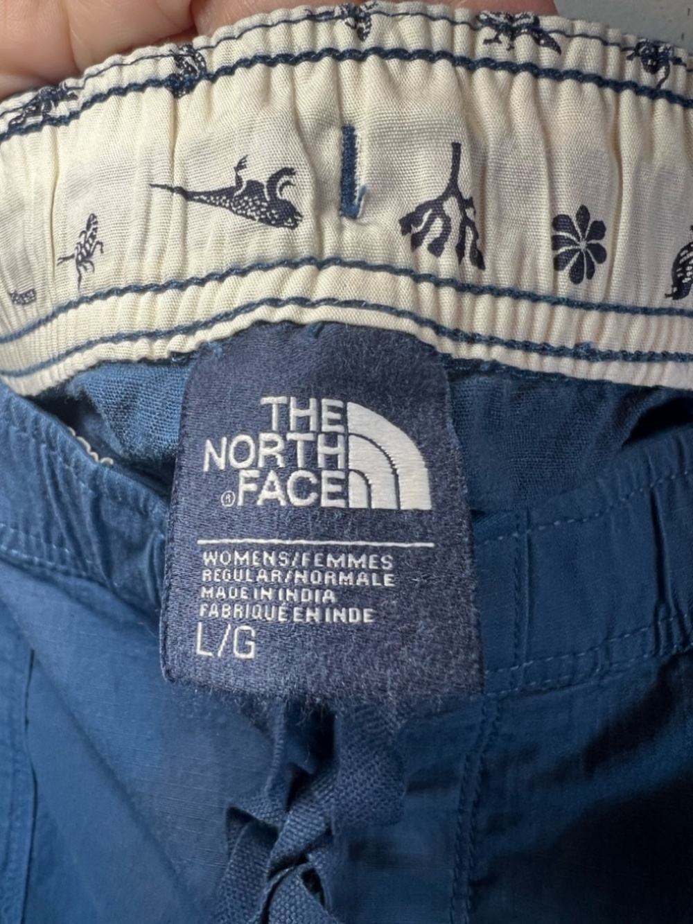 The North Face Ridgeside Pull On Shorts Teal Pockets Ripstop Outdoor Trail Large - Picture 7 of 12
